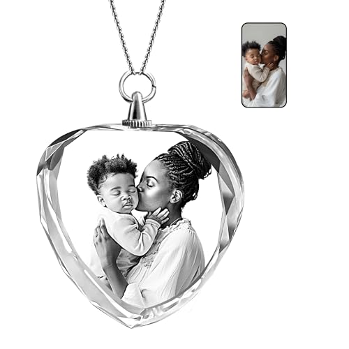Personalized Customized Heart-Shaped Crystal Photo...