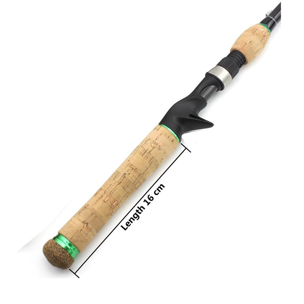 Canne à Pêche Canne à pêche télescopique en Carbone de 1,8 m à 2,4 m, avec poignée en liège allongée, Canne à pêche Rapide M Power Canne à pêche(2.4 m)