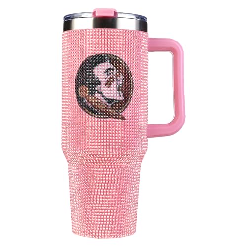 Image of The Memory Company Officially Licensed NCAA - Florida State University 40oz Pink Bling Game Day Tumbler