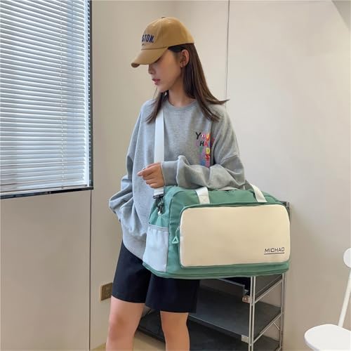 Gym Yoga Travel Bag Multi Functional Sports Duffle Bag For Fitness Workout Weekend Trips(Green) 5