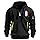 Générique Sweats à Capuche Homme Pull avec Demi-Fermeture éclair Veste Capuche Homme Décontracté Confortable Veste Travail Grandes Tailles Couleur Unie Sweatshirts