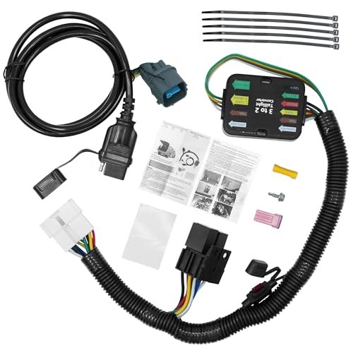 56170 4-Pin Trailer Wiring Harness Compatible with 2012 2013 2014 2015 Honda Pilot, Vehicle-Side Custom Towing Hitch Harness