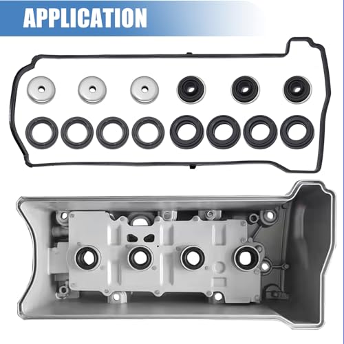 Image of Sorello Engine Cylinder Valve Cover Gasket Set Compatible with Acura CSX RDX RSX TSX for Honda Accord Civic CR-V Element - Replace VS50614R ES73071