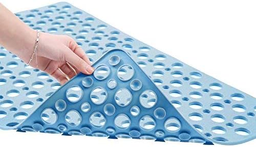 Miniatura 7 de Alfombrilla de ducha antideslizante para niños con ventosa con orificios de drenaje sin BPA látex o ftalatos lavable a máquina Alfombrilla para baño