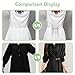 ROPAKED 3 Pcs Sweater Clips Cinch Clips Vintage Dress Clip Back Cinch Shawl Cardigan Collar Clip to Tighten Dress Pant Waist Tightener for Women