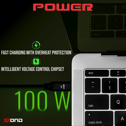 Xzond Usb C To Usb C 3.2 Gen 2X2 Cable - 20Gbps Data Transfer - 4K 60Hz Hdr Monitor Video - 100W Pd Charging - Thunderbolt Compatible - 3.3Ft - For Macbooks, Ipads, Pc, Docks, Phones, And Android Auto #TOP3