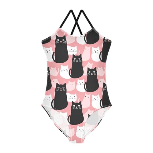 Image of Girls One Pieces Swimsuit Cute Beach Swimwear with Adjustable Strap 3-10 Years