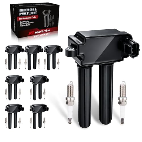 UF504 Ignition Coils & Iridium Spark Plugs Kit, Fits 5.7L HE...