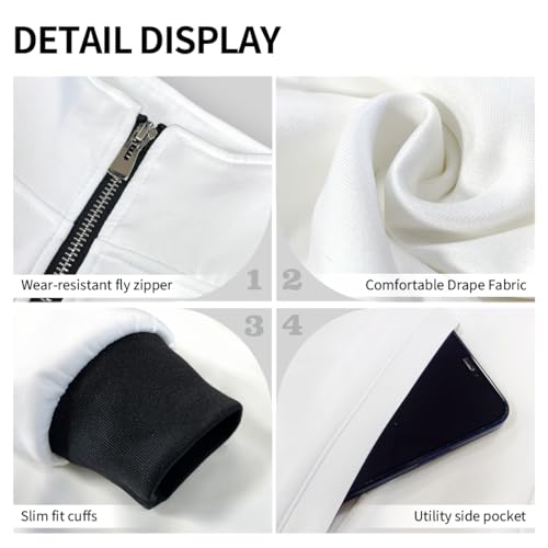 Cozeyat Men's Full Zip Mock Neck Sweatshirt Winter Fall Active Track Jacket Casual Long Sleeve Top with Pocket4