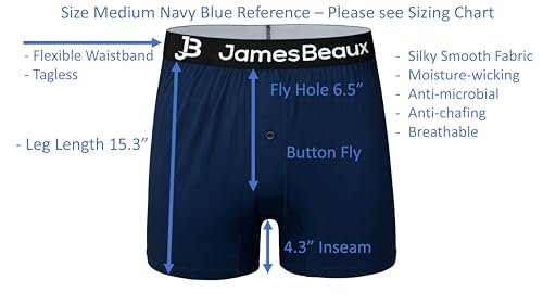 Men's Tagless Boxer Shorts, Cooling Comfort, Moisture-Wicking Underwear, No-Ride-up, Underwear for Men4