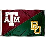 Texas AM vs Baylor House Divided 3x5 Flag Rivalry Banner