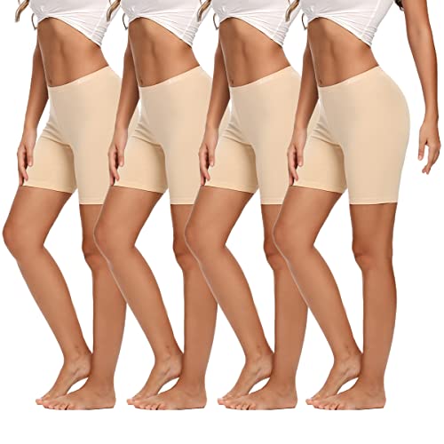 Image of Molasus Womens Cotton Boxer Shorts Underwear Anti Chafing Bike Shorts(Regular & Plus Size)