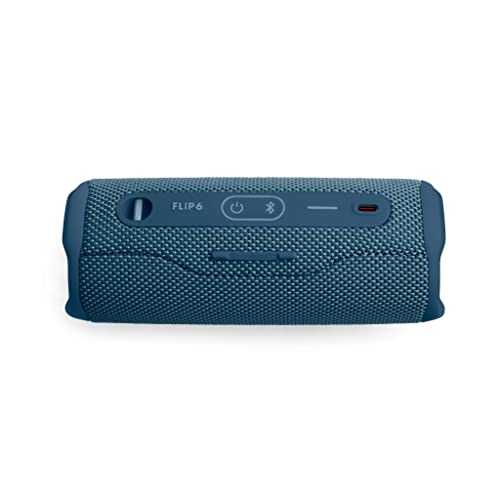 JBL-Flip-6-Bluetooth-Box-in-Blau--Wasserdichter-tragbarer-Lautsprecher-mit-2-Wege-Lautsprechersystem-fuer-kraftvollen-Sound--Bis-zu-12-Stunden-kabellos-Musik-abspielen