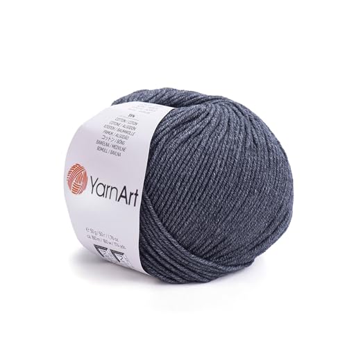 Image of YarnArt Soft Cotton Acrylic Blend Yarn - for Amigurumi, Crochet and Knitting - DK Weight, All-Season Craft Yarn for Kids and Adults Garments, Baby Items and Accessories, 160 m /50 g,Pack of 4 (28 /1)