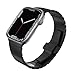 Surace Stainless Steel Band for Apple Watch Ultra Band 49mm 45mm 44mm 42mm 38mm 40mm 41mm, Metal Strap with Folding Clasp for Apple Watch Series 8 7 6 5 4 3 2 1 for Men (Black, 49mm 45mm 44mm 42mm)