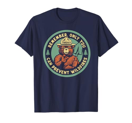 Remember Only You Can Prevent Wildfires Pointing Smokey Bear T-Shirt