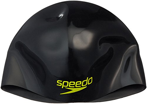 Speedo Elite cap Au Cuffia Nuoto, Nero, L