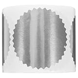 Cabilock Runde Zahnrand Aufkleber Silber Selbstklebende Medaillen Sticker für Urkunden Diplome Auszeichnungen Ablösbare und Langlebige Dekorationsetiketten