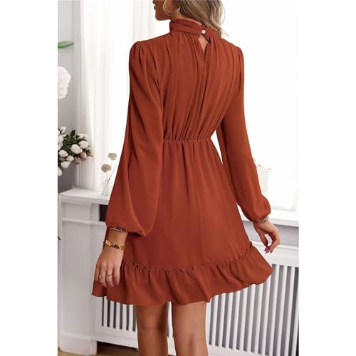 Robe courte décontractée à volants pour sublimer et marquer la taille