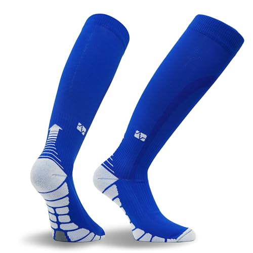 Vitalsox Unisex Patented Graduated Compression Socks, Stardust Multi, Medium, Blue
