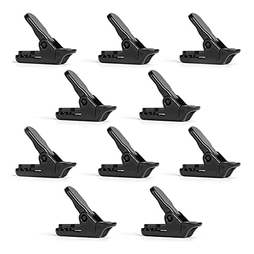 30PCS Black Tarp Clips Plastic Camping Tent Clips Lock Grip Instant Clip Tent Clips Tent Fixing Clamps Accessories for Outdoor Camping