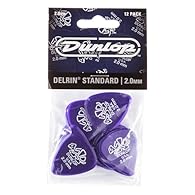 Made from ultra-hard plastic, the Delrin 500 plectrum from Dunlop provides a slick, stiff playing surface, excellent memory, and instantaneous release for a lovely feel and sound. Accessories Guitar