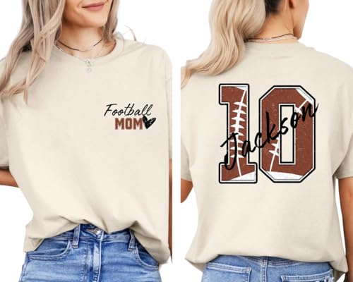 Personalized Football Mom Shirt, Custom Football Mama T-Shirt, Sports Mom Sweatshirt, Mothers Gifts