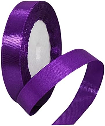 ATBEAMEN Red Ribbon 6mm for Gift Wrapping 91M, Double Sided Red Satin Ribbon 6mm Thick Fabric Ribbon for Crafting Cake Ribbon,Hair Bow Ribbon,Balloon,Christmas Decoration,Wedding Car Ribbon