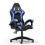Racingreat Ergonomic Gaming Chair with Adjustable Height, Reclining Feature, Headrest, and Lumbar Support for Adults (Basics, Blue)