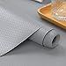 Freshtour Alfombrilla antideslizante para cajones de 45 x 200 cm, de goma EVA, resistente al agua, no adhesivo, papel de armario para estanterías, armarios de cocina, zapateros, color gris