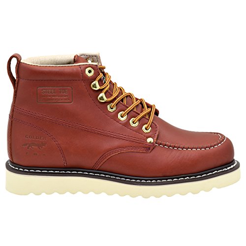 Image of Golden Fox Steel Toe Men's Lightweight Work Boots Moc Toe Boot Insulated