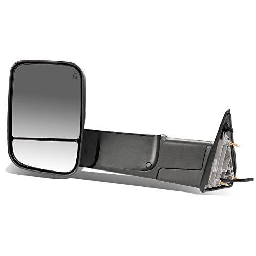 Image of DNA MOTORING TWM-013-T888-BK-SM-L Powered Tow Mirror Heat LED Smoked Left (09-16 Dodge RAM),Black Housing /Smoke Lens /Left