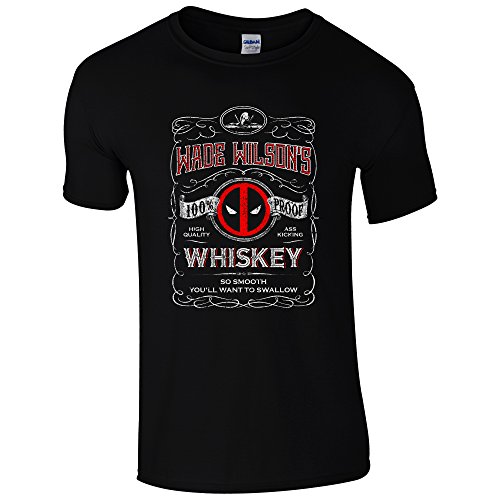 Wade Wilsons Ass Kicking Whiskey T Shirt XL Black