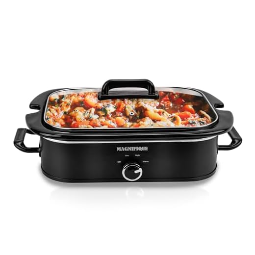 4-Quart Slow Cooker with Casserole Manual Warm Setting - Perfect Kitchen Small Appliance for Family Dinners, Dishwasher Safe Crock, Black