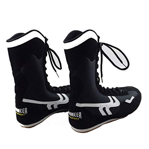 Boxen Schuhe, Leichte Wrestling Schuhe High Top Boxen Stiefel Gummisohle Ausbildung Sport-Turnschuhe Für Männer Frauen Kinder Jungen Und Mädchen,Schwarz,40 Boxen Schuhe, Leichte Wrestling Schuhe High Top Boxen Stiefel Gummisohle Ausbildung Sport-Turnschuhe Für Männer Frauen Kinder Jungen Und Mädchen,Schwarz,40