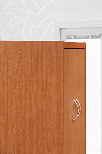 Hodedah 4 Door Kitchen Pantry With Four Shelves, Cherry #TOP4