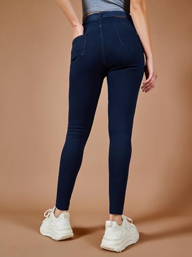 Image of Dolce Crudo Distressed High Rise Skinny Jeans for Women