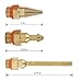 Anyyion Glue Gun Nozzle, Yellow (4PCS)