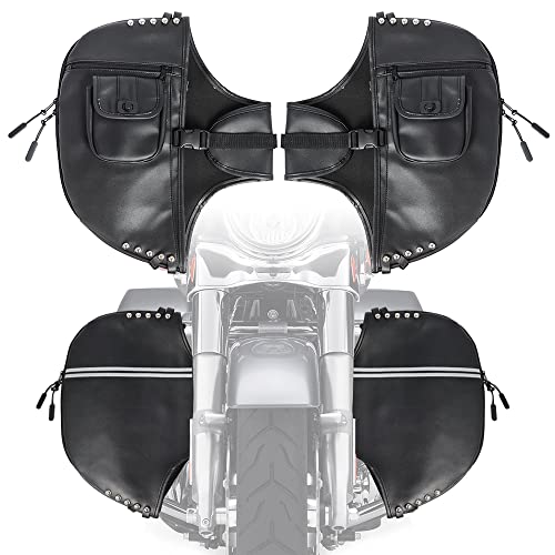 H RUO Funda de Cuero Sintético para Protector de Motor para Harley Touring Road King Road Glide Electra Street Trike 1980-2023 miniatura 1