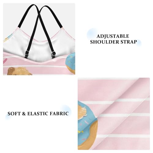 Girls Swimsuit Cute Puppy Lying Patterns One Piece Swimwear3