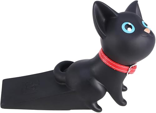 Tope de puerta de cuña, 2 unidades, lindo tope de puerta para gato, tope de puerta decorativo para puerta de animales para el hogar, oficina, parte