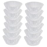 LOORGVEL 100 Piezas De Envoltorios De Aluminio Grueso Para Cupcakes Moldes Para Hornear Moldes Para Hornear Aptos Para Horno Papel De Aluminio Resistente