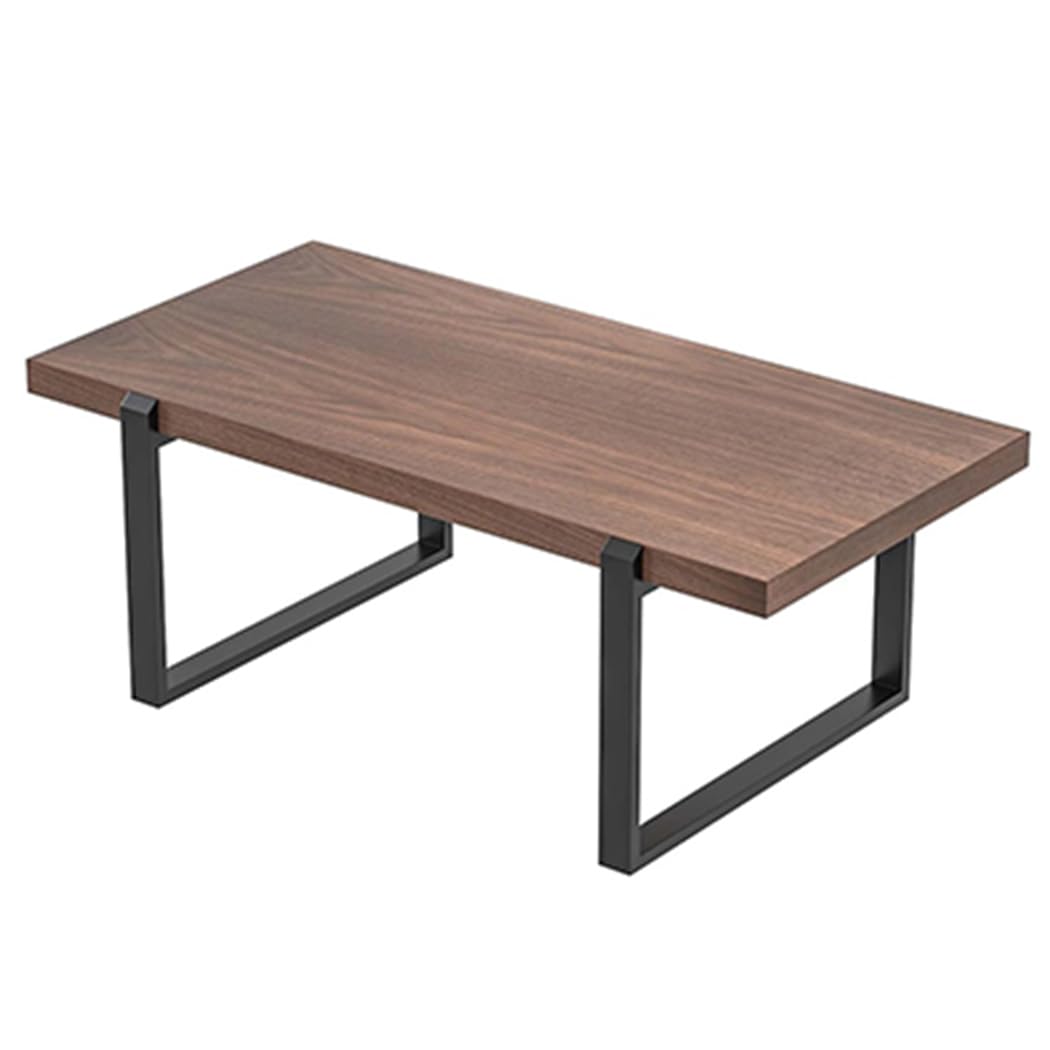 Photo 1 of ***SIMILAR TO STOCK PHOTO*** Wooden Coffee Table, Mid-Century Modern Coffee Table for Living Room, Wood and Metal Industrial Cocktail Table, 47.24" Rectangle TV Stand Side End Table, Brown