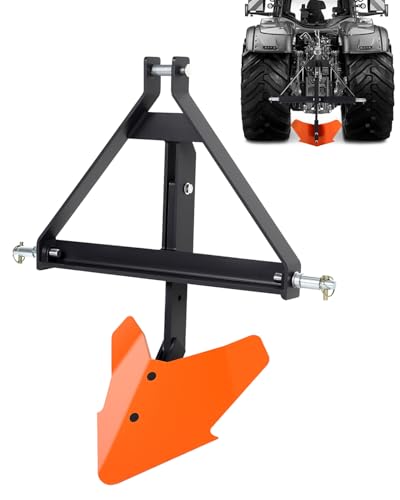 Middle Buster for Category 1 3 Point Tractors with Quick Hitch Compatibility Heavy Duty Steel Subsoiler for Potato Digging Furrow Creation & Farm Drainage Ditching Orange