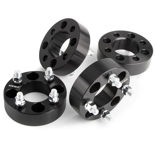 JiiinMiiin 4X4 1.5(38mm) Golf Cart Wheel Spacers Adapters with Hub bore 68mm Fits for EZ GO EZGO Club Car Thick 4x101.6mm 1/2 x20 Studs Black 4PCS