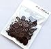 GANSSIA 5/8 Inch (15mm) Resin Sewing Buttons Brown Color Button Crafting Scarpbooking Pack of 160 Pcs