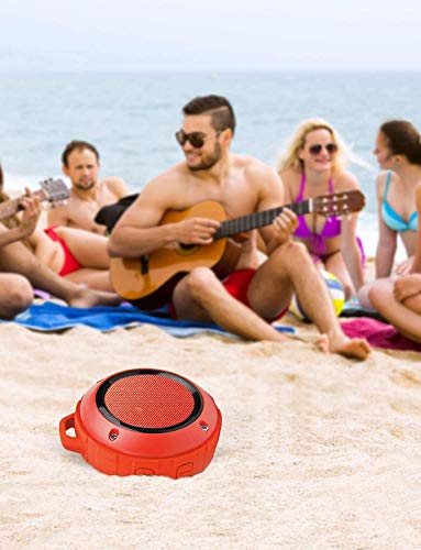 Image of Kunodi Outdoor Waterproof Bluetooth Speaker, Wireless Portable Mini Shower Travel Speaker with Subwoofer, Enhanced Bass, Built in Mic for Sports, Pool, Beach, Hiking, Camping