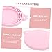 Parliky 3Pcs Silicone Pet Can Covers Dog Food Can Lids Fresh-Keeping Sealers Flexible Multi-Colored Reusable Stretch Seal Lids for Pet Food Storage