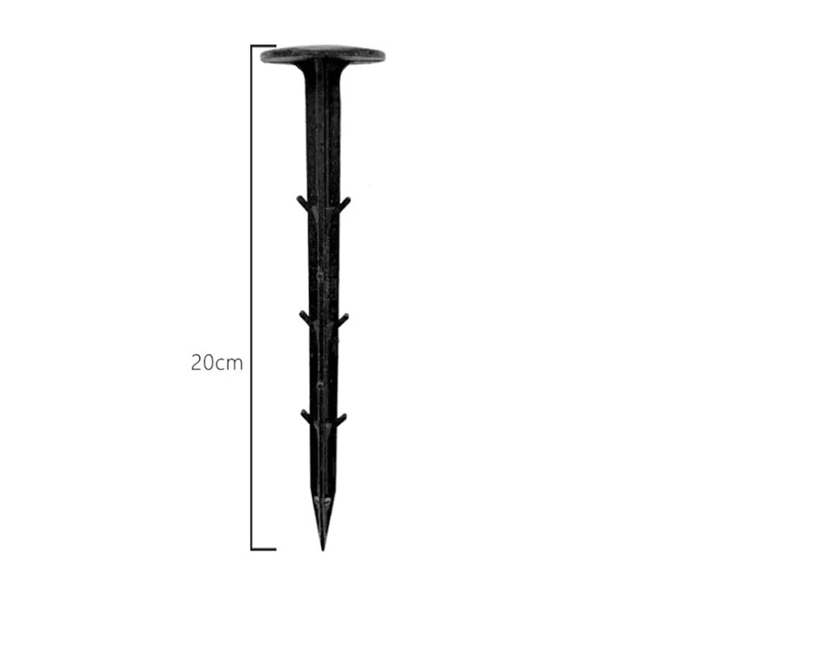 300 Pezzi di Pellicola for Chiodi da Terra, picchetti Giardino fissi, for Serra, prevenzione delle Erbacce, Telo, Rete Parasole, in plastica per Fissaggio(16CM)