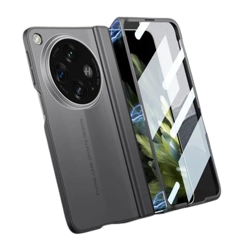 Image of MILLION CASES Thermoplastic Polyurethane Back Cover Case For OnePlus Open Shockproof Protective Bladerunner Ultra Thin Matte Case For Men & Boys(Grey)